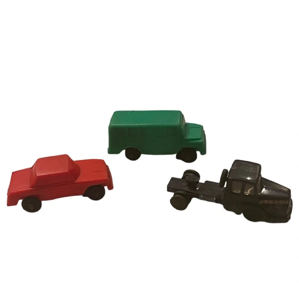 Vintage Cars Plastic Vintage Toys Bundle 1950s 1960s Collectible Set Red Black